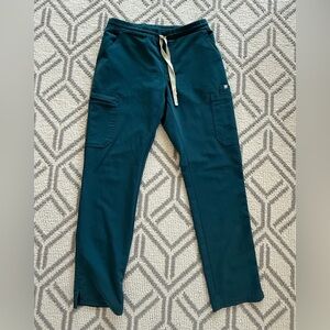 Figs Yola Skinny Women’s Dark Teal Cargo Scrub  Pants